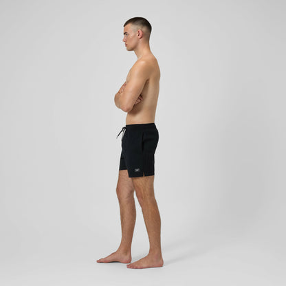 Classic Solid Redondo Edge Volley Swim Shorts Black - Speedo
