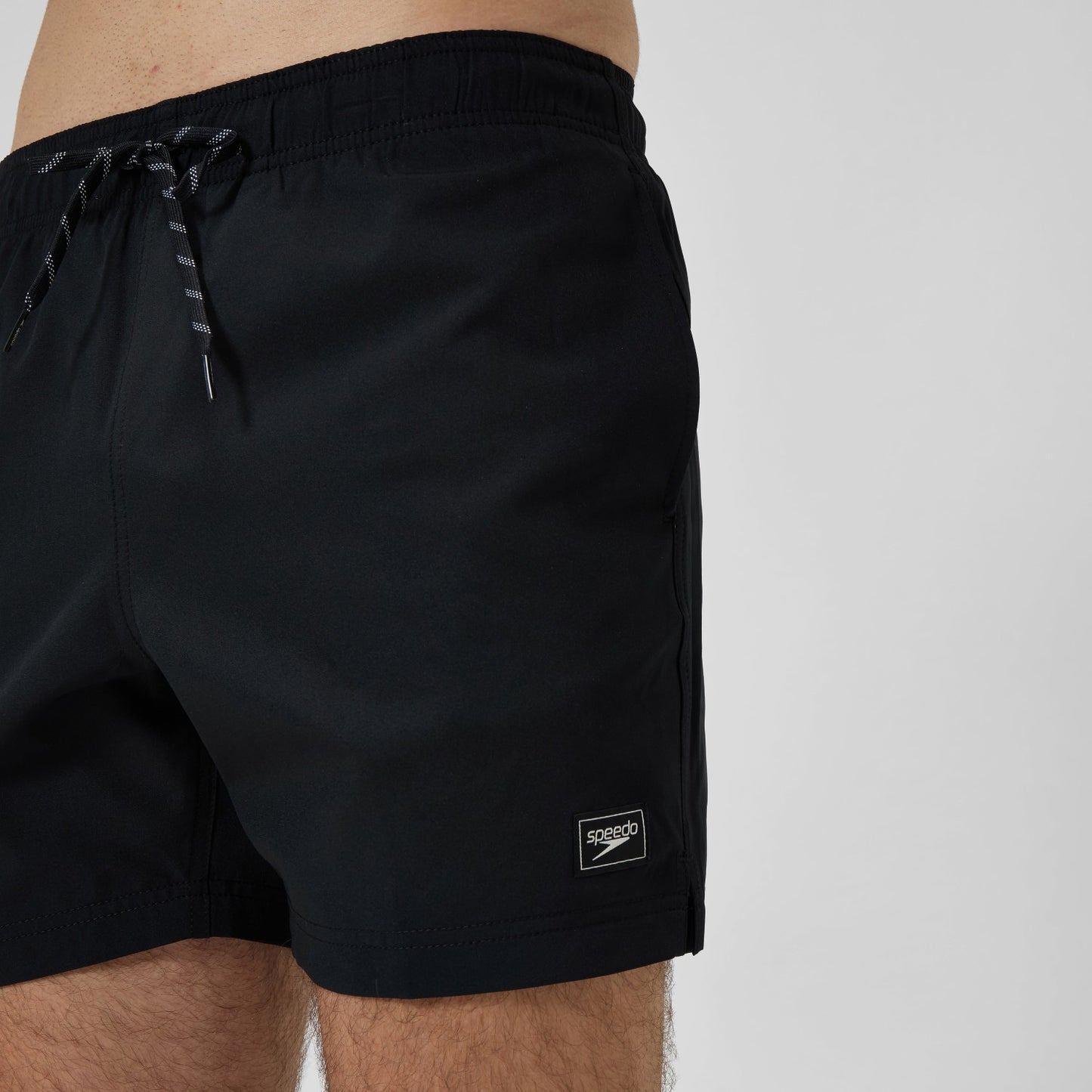 Classic Solid Redondo Edge Volley Swim Shorts Black - Speedo