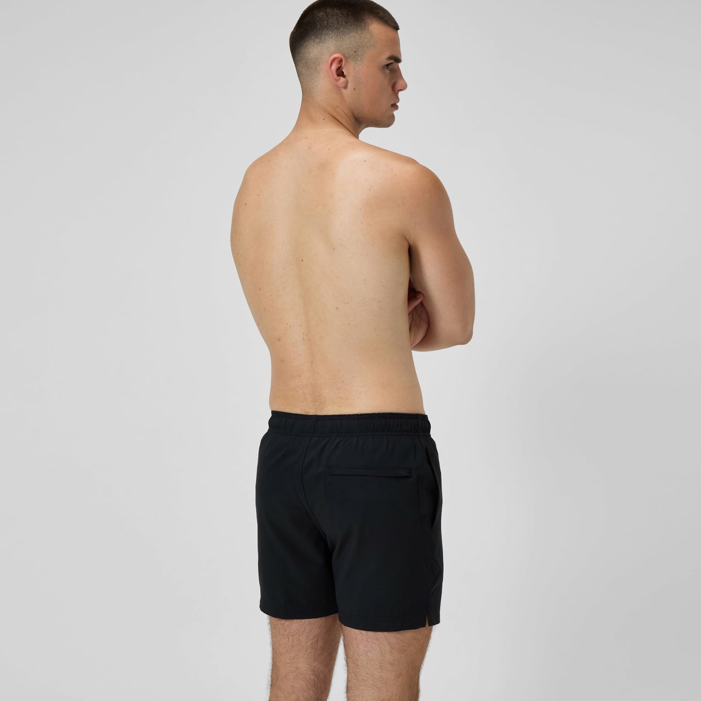 Classic Solid Redondo Edge Volley Swim Shorts Black - Speedo