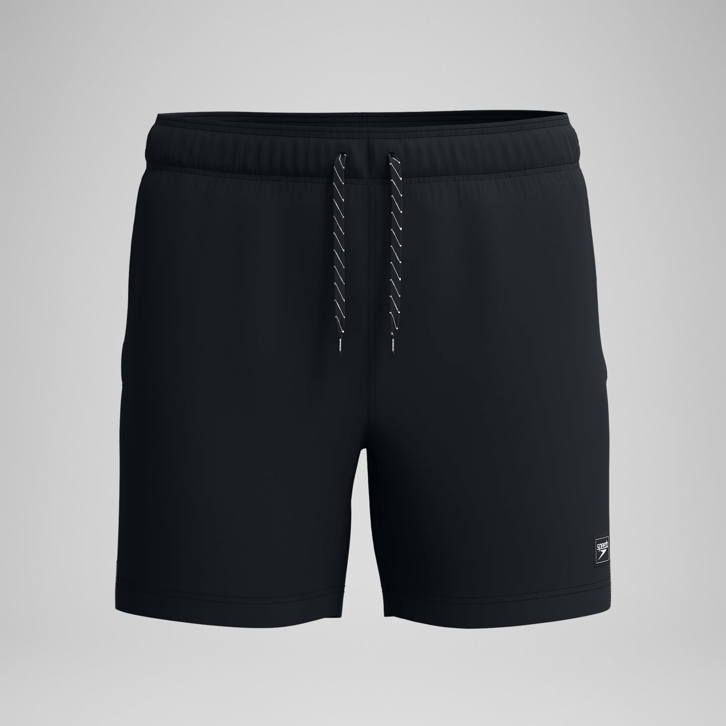 Classic Solid Redondo Edge Volley Swim Shorts Black - Speedo