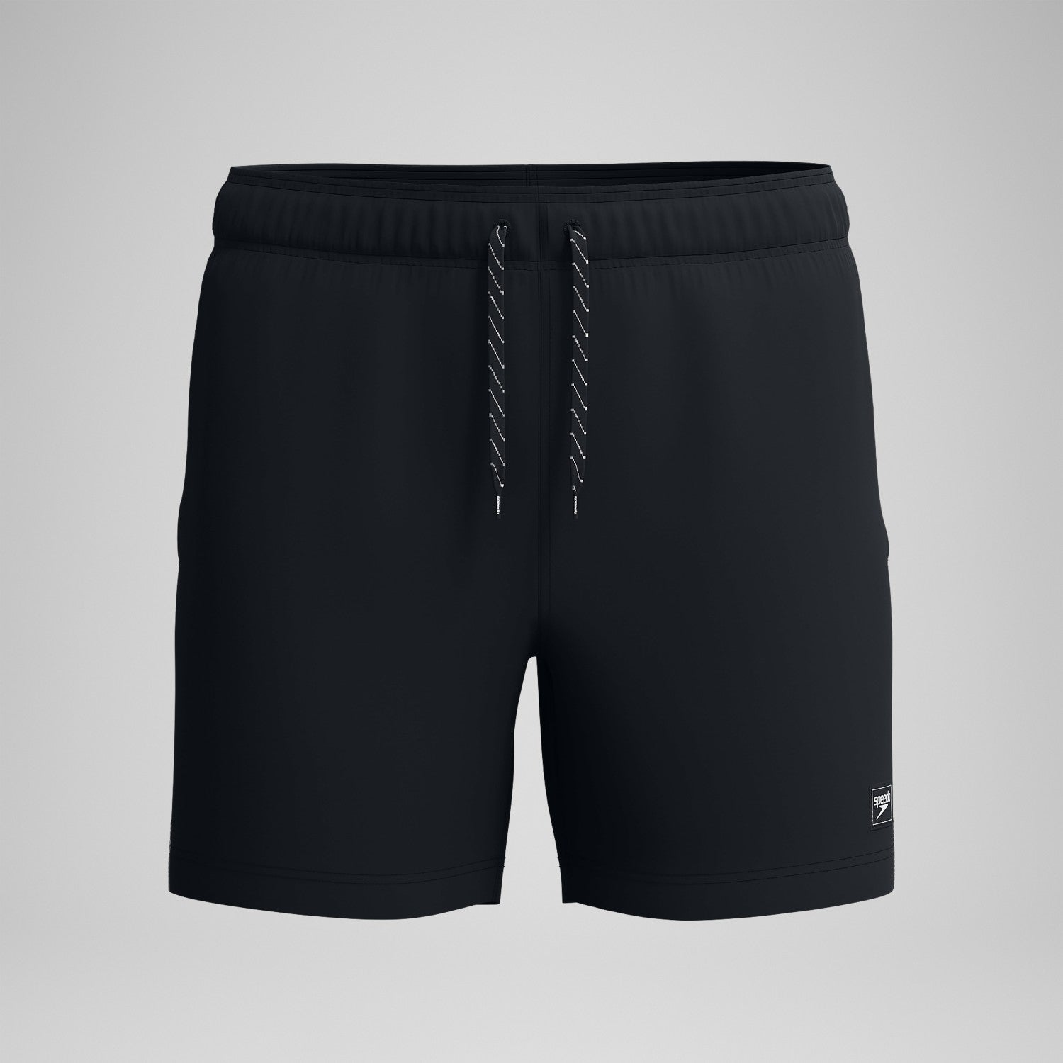 Classic Solid Redondo Edge Volley Swim Shorts Black - Speedo
