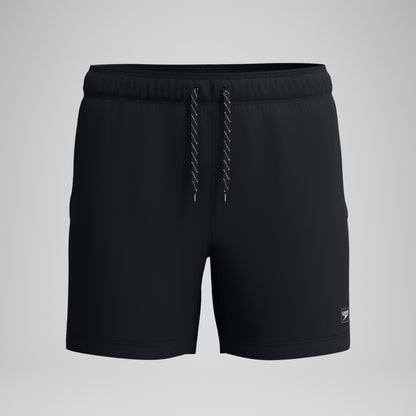 Classic Solid Redondo Edge Volley Swim Shorts Black - Speedo
