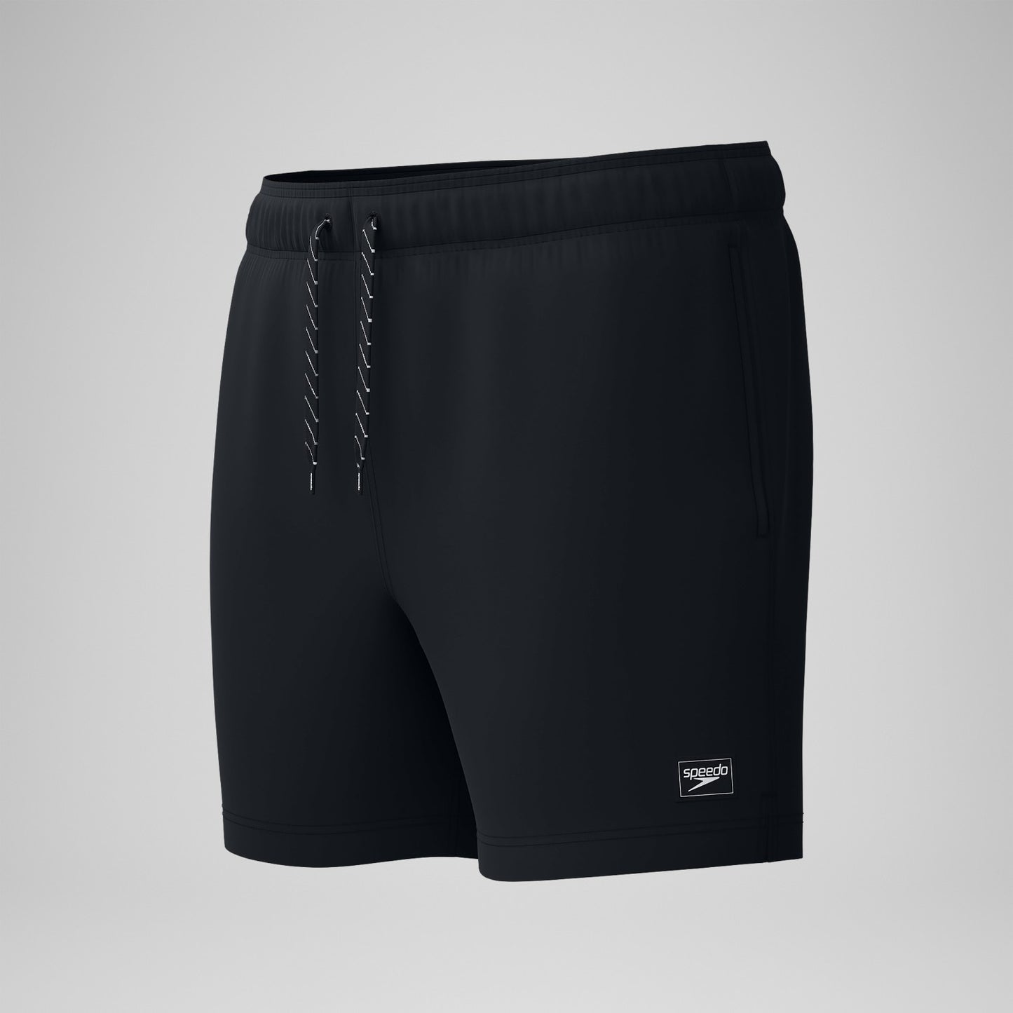 Classic Solid Redondo Edge Volley Swim Shorts Black - Speedo
