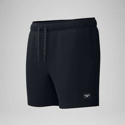 Classic Solid Redondo Edge Volley Swim Shorts Black - Speedo