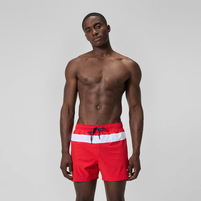 Jetstream Striped Colourblock Swim Shorts Red/White - Speedo