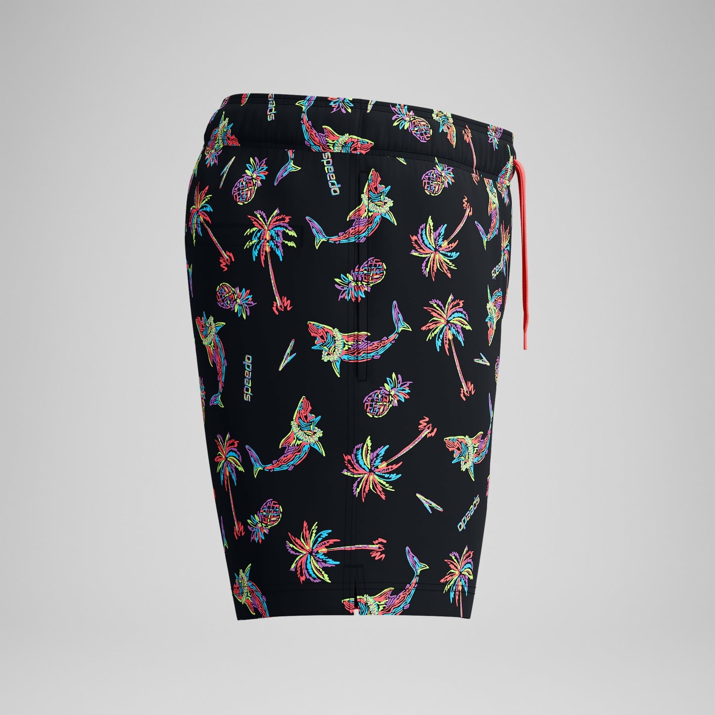 Printed Redondo Edge Swim Shorts Black/Orange - Speedo