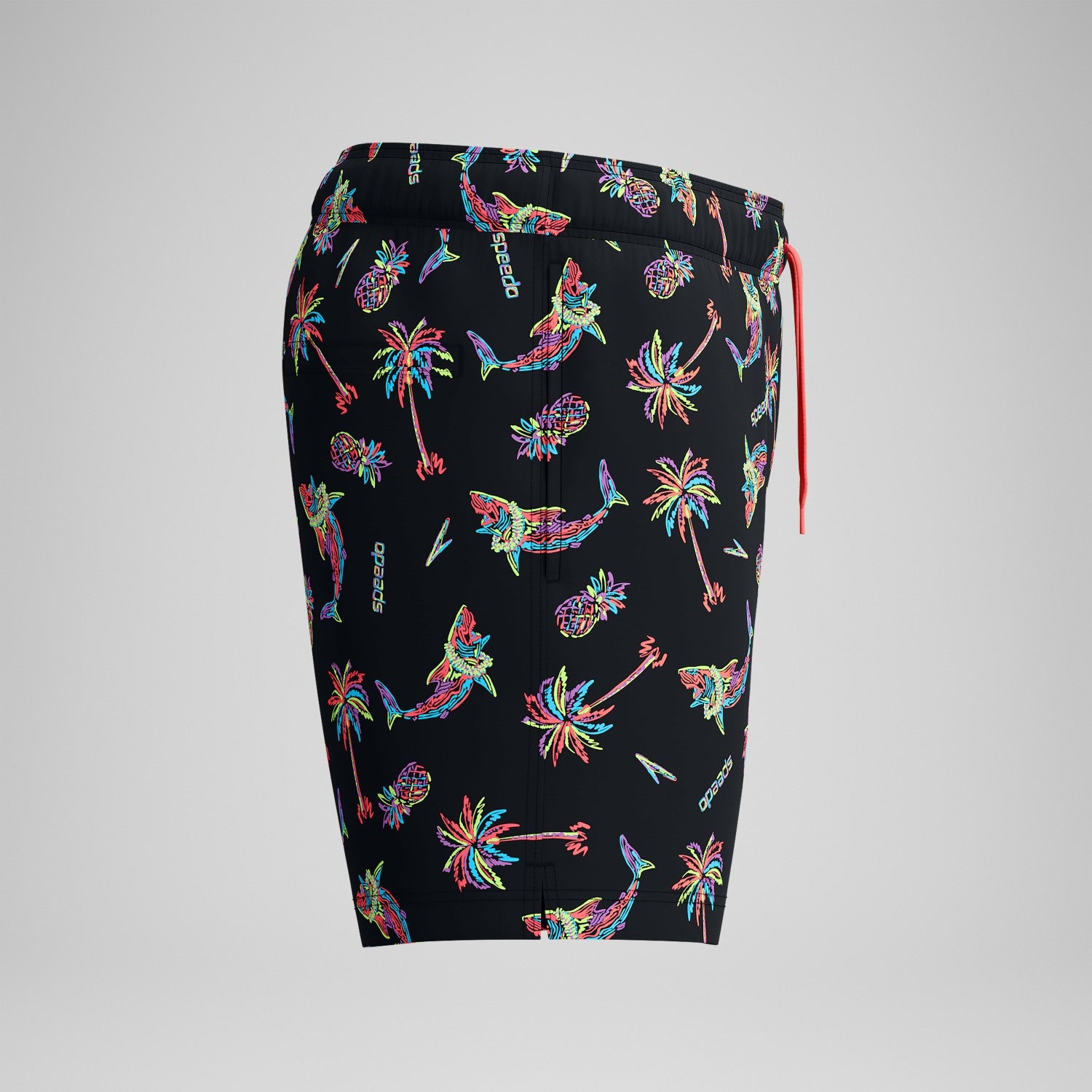 Printed Redondo Edge Swim Shorts Black/Orange - Speedo