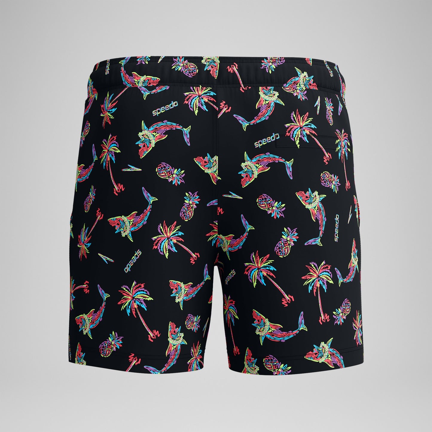 Printed Redondo Edge Swim Shorts Black/Orange - Speedo