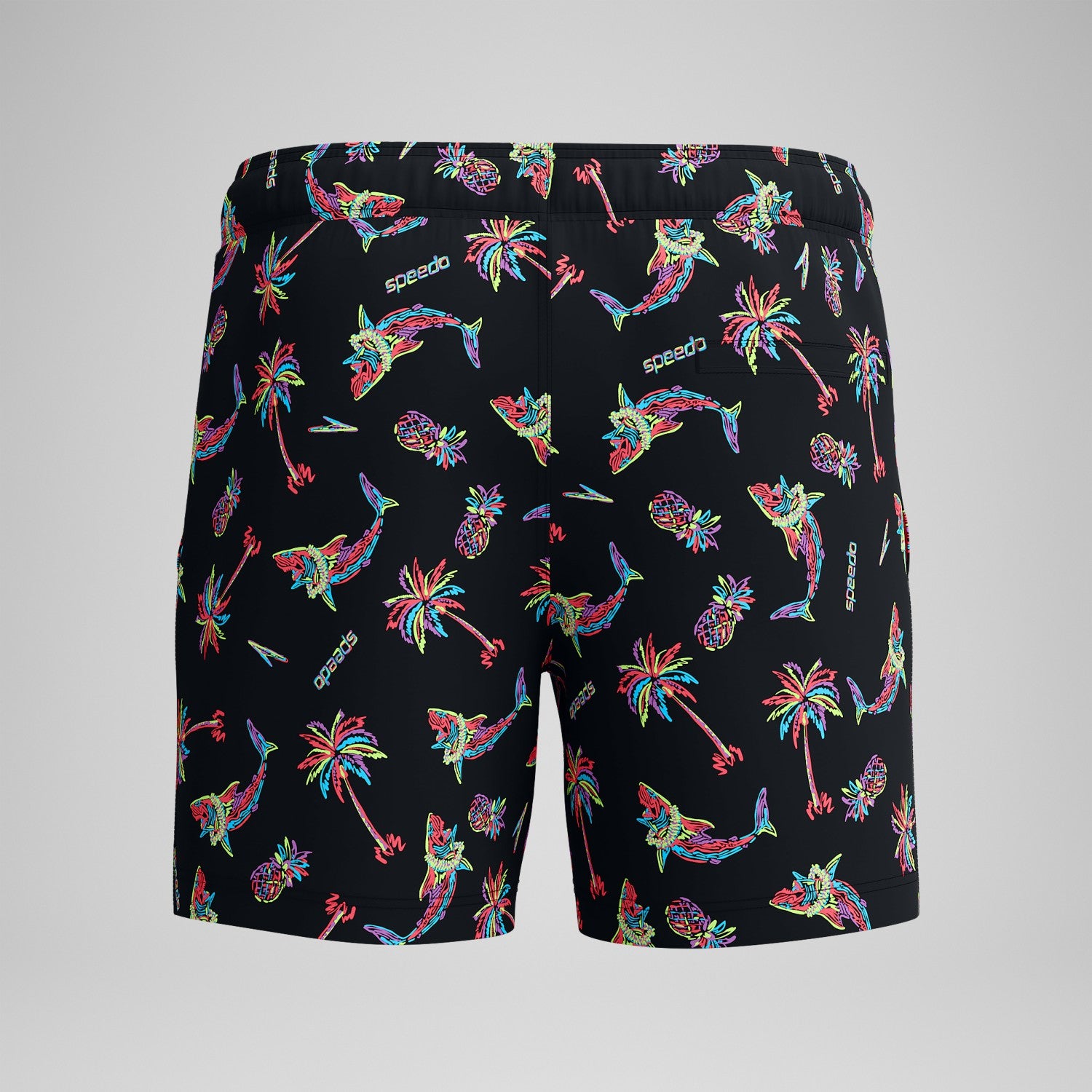Printed Redondo Edge Swim Shorts Black/Orange - Speedo