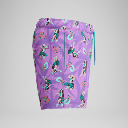 Printed Redondo Edge Swim Shorts Pink - Speedo