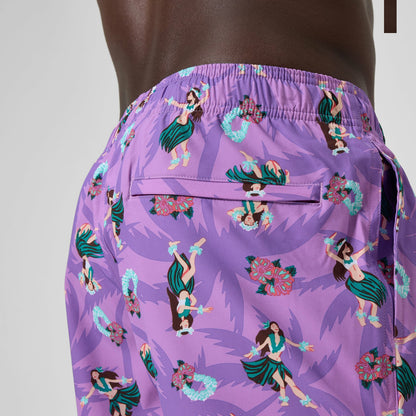 Printed Redondo Edge Swim Shorts Pink - Speedo