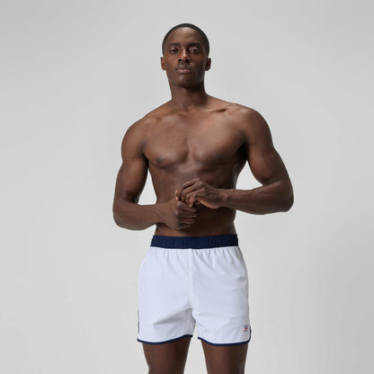 Jetstream Logo Swim Shorts White/Navy - Speedo