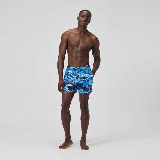 Print Rondo Edge Volley Swim Shorts Navy - Speedo