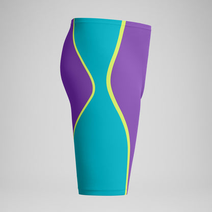 Fastskin LZR Pure Intent 2.0 High Waisted Jammer Purple/Blue - Speedo
