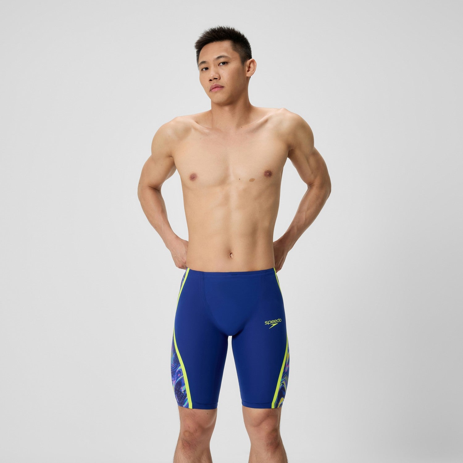 Fastskin LZR Pure Intent 2.0 High Waisted Jammer Navy/Blue/Yello - Speedo