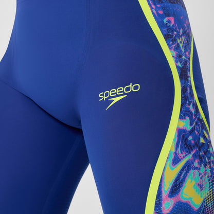 Fastskin LZR Pure Intent 2.0 High Waisted Jammer Navy/Blue/Yello - Speedo