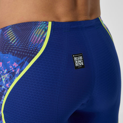 Fastskin LZR Pure Intent 2.0 High Waisted Jammer Navy/Blue/Yello - Speedo