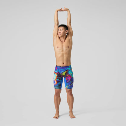 Fastskin LZR Pure Valor 2.0 High Waist Jammer Blue/Pink - Speedo