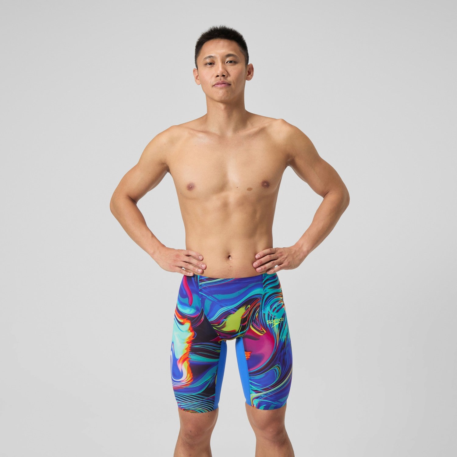 Fastskin LZR Pure Valor 2.0 High Waist Jammer Blue/Pink - Speedo