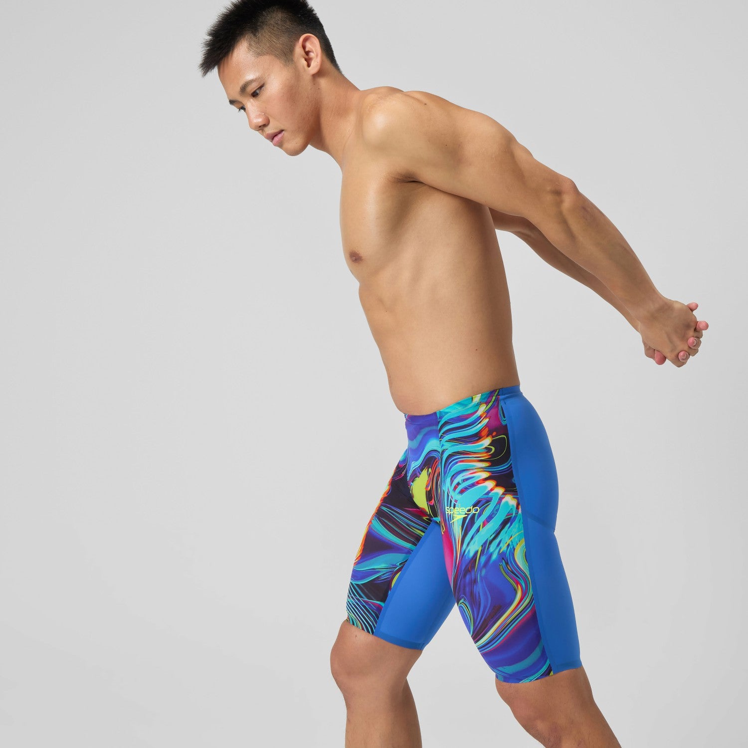 Fastskin LZR Pure Valor 2.0 High Waist Jammer Blue/Pink - Speedo