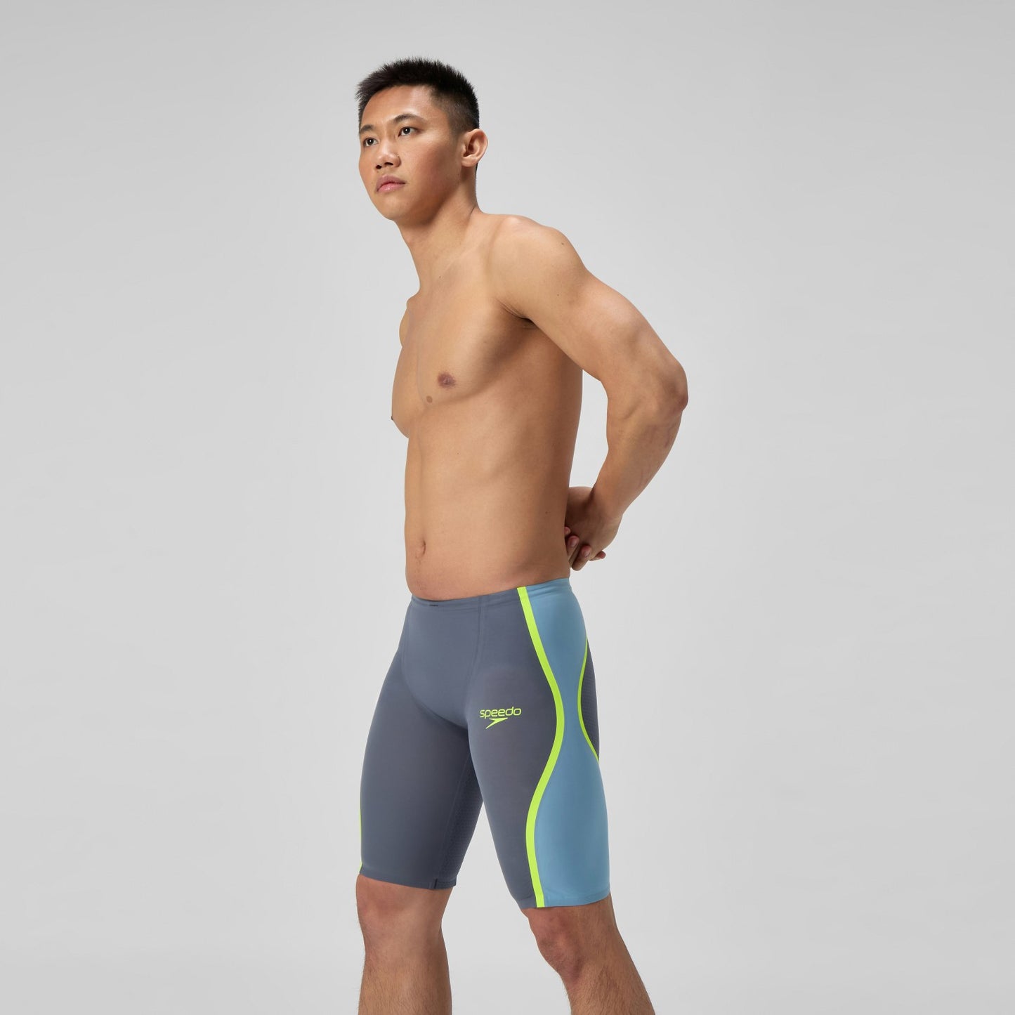 Fastskin LZR Pure Intent 2.0 High Waist Jammer Grey/Blue - Speedo