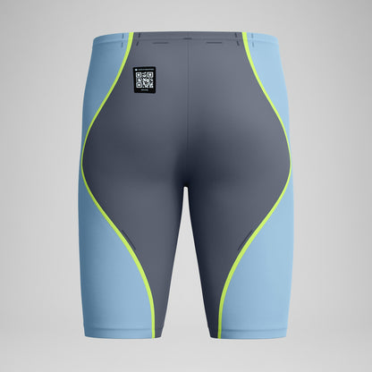 Fastskin LZR Pure Intent 2.0 High Waist Jammer Grey/Blue - Speedo