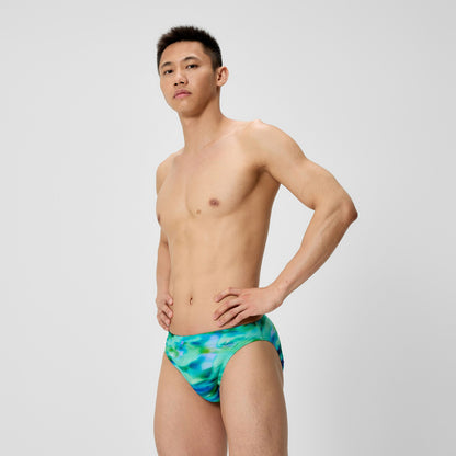 Club Training Printed Brief Green/Blue - Speedo