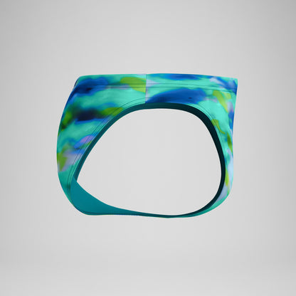 Club Training Printed Brief Green/Blue - Speedo