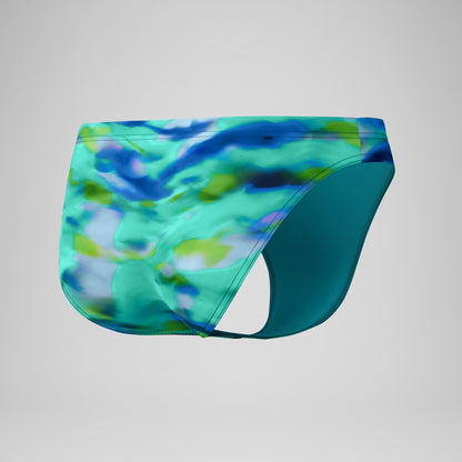 Club Training Printed Brief Green/Blue - Speedo