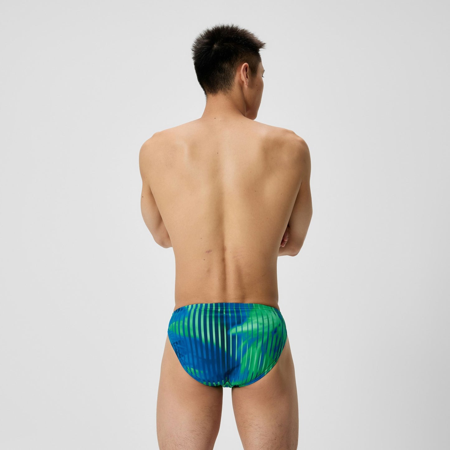 Club Training Printed Brief Blue/Green - Speedo
