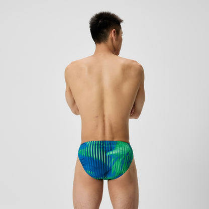 Club Training Printed Brief Blue/Green - Speedo