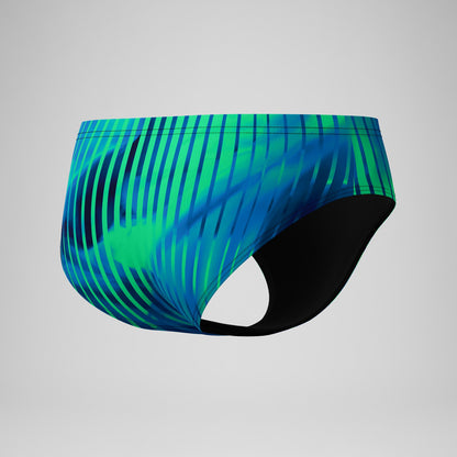 Club Training Printed Brief Blue/Green - Speedo