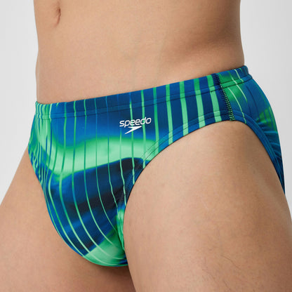 Club Training Printed Brief Blue/Green - Speedo