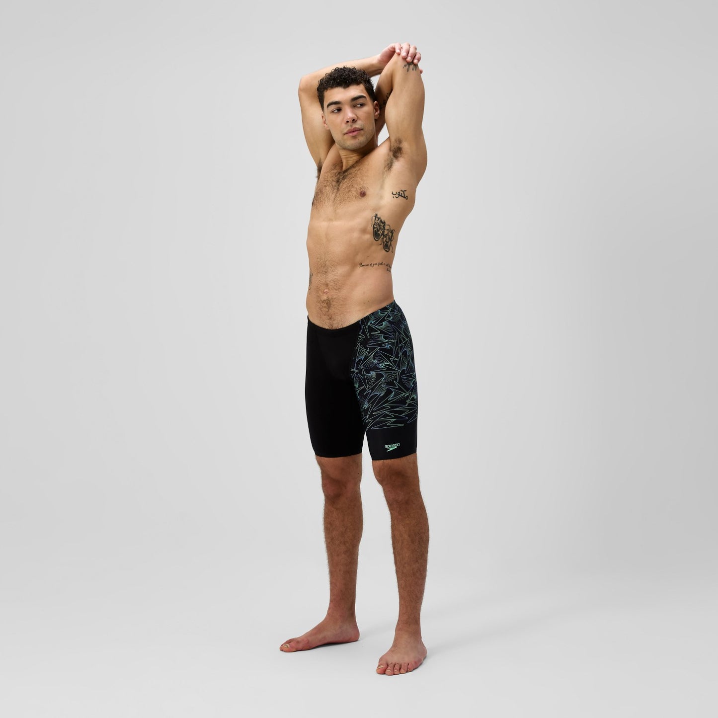 Hyperboom Splice Jammer Black/Green - Speedo