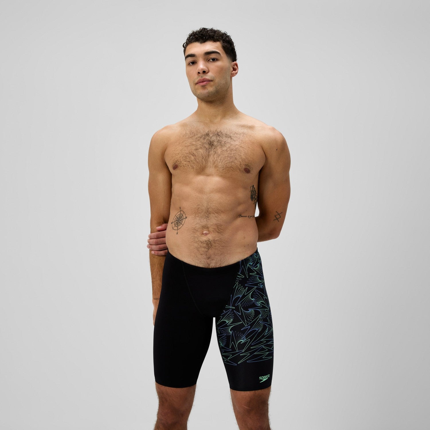Hyperboom Splice Jammer Black/Green - Speedo