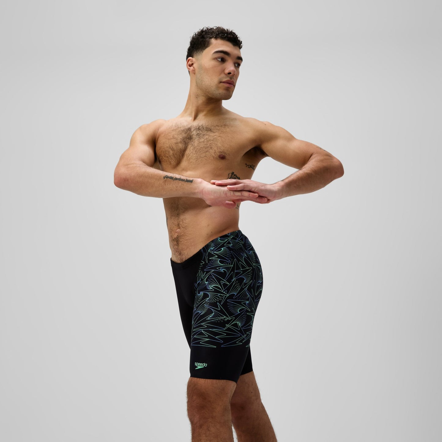 Hyperboom Splice Jammer Black/Green - Speedo