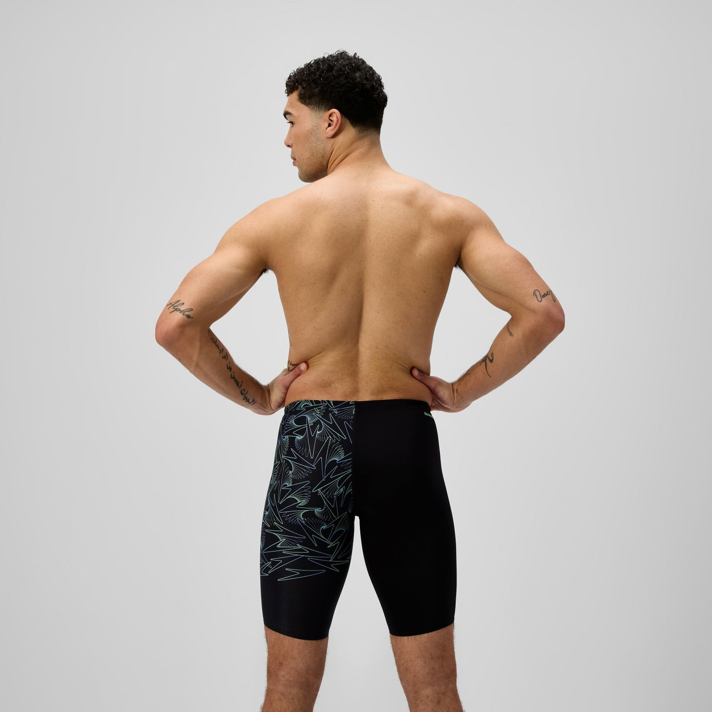 Hyperboom Splice Jammer Black/Green - Speedo