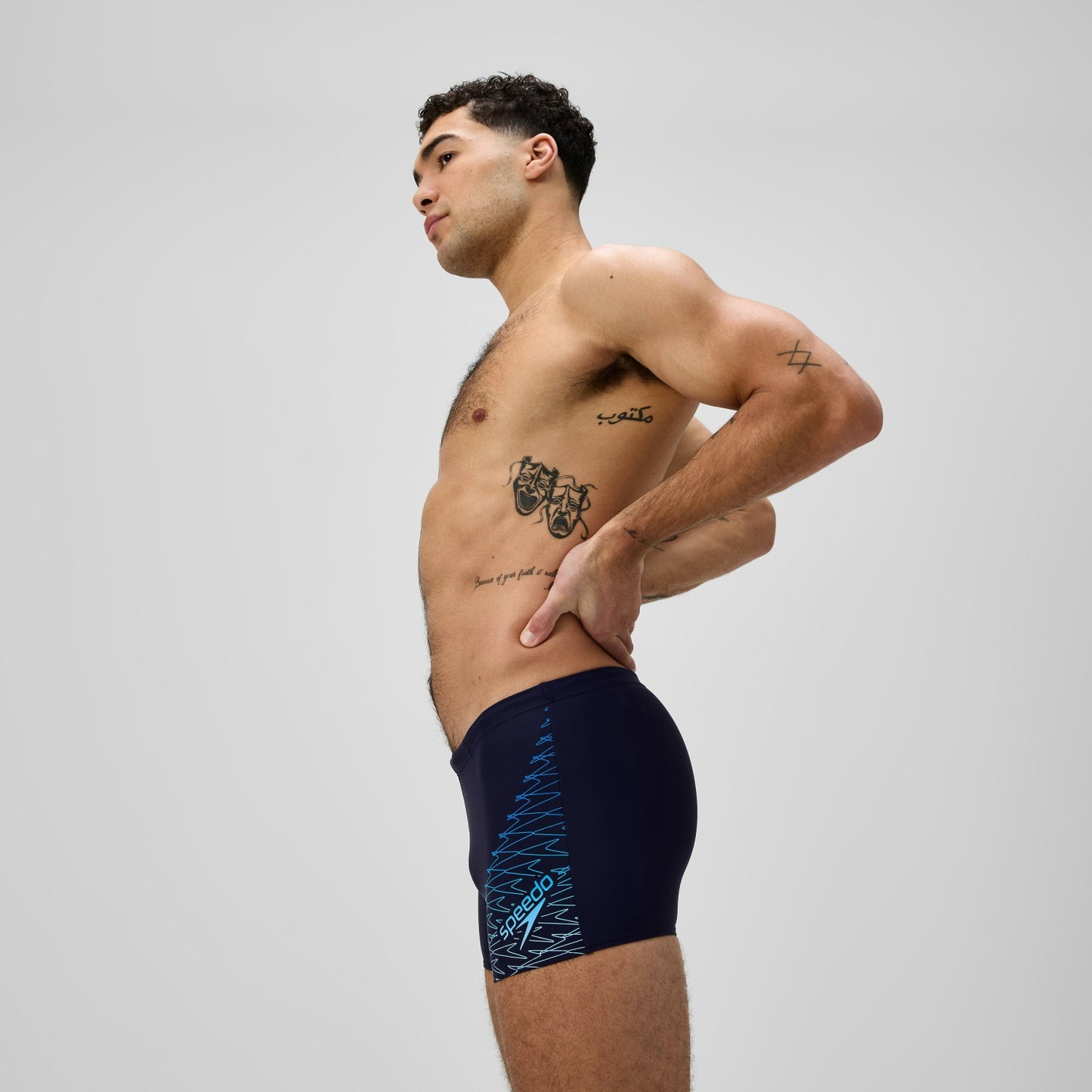 Medley Logo Aquashorts Navy/Blue - Speedo