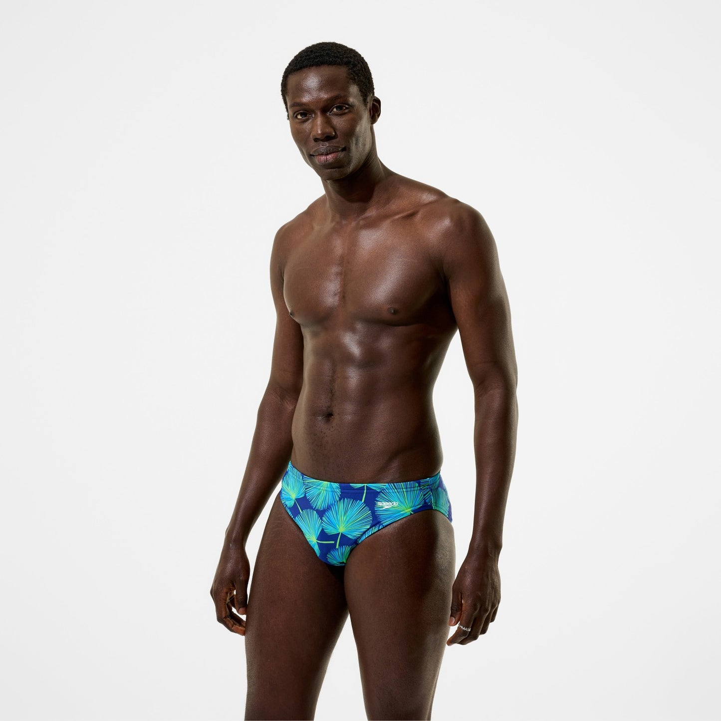 The Speedo Printed Briefs Blue/Green - Speedo
