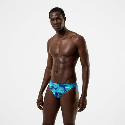 The Speedo Printed Briefs Blue/Green - Speedo