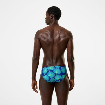 The Speedo Printed Briefs Blue/Green - Speedo