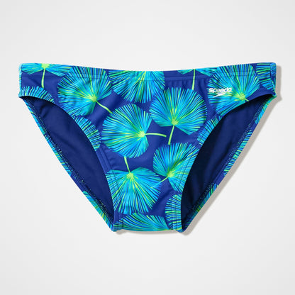 The Speedo Printed Briefs Blue/Green - Speedo