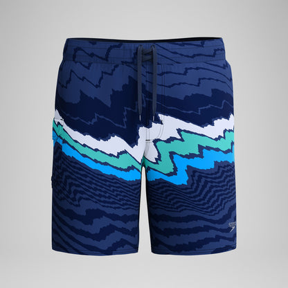 Lookout Printed Swim Shorts Navy/Blue - Speedo
