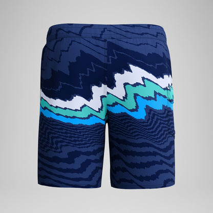 Lookout Printed Swim Shorts Navy/Blue - Speedo