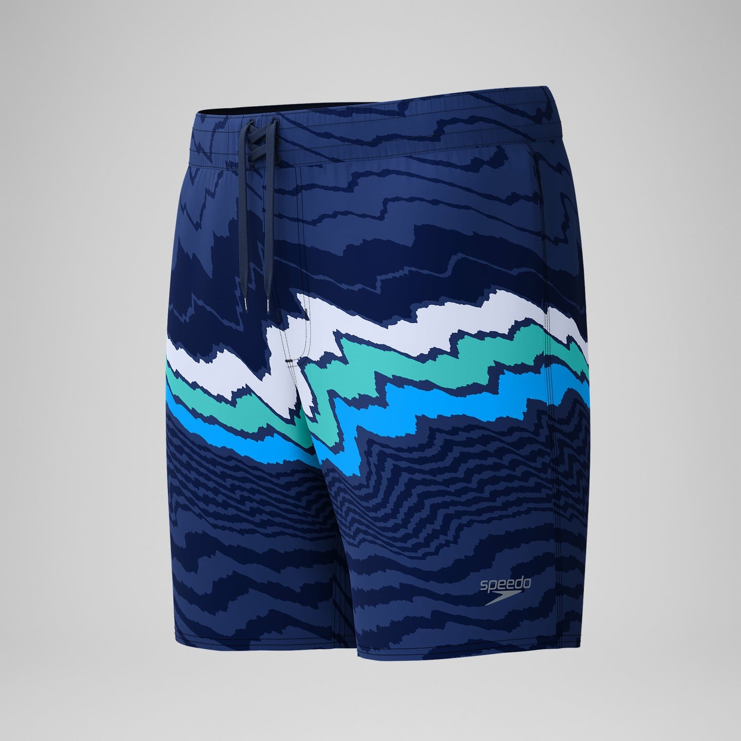 Lookout Printed Swim Shorts Navy/Blue - Speedo