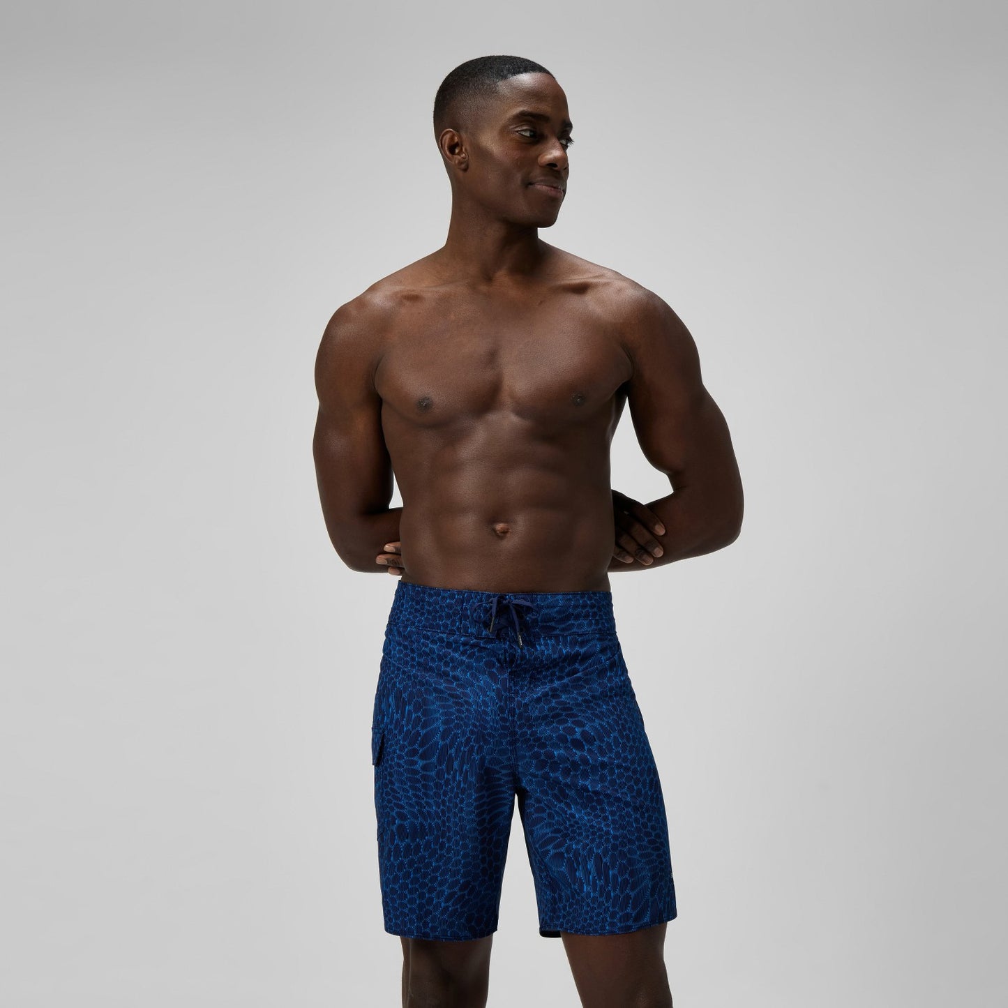 Lookout Printed Boardshorts Navy/Blue - Speedo