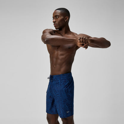 Lookout Printed Boardshorts Navy/Blue - Speedo