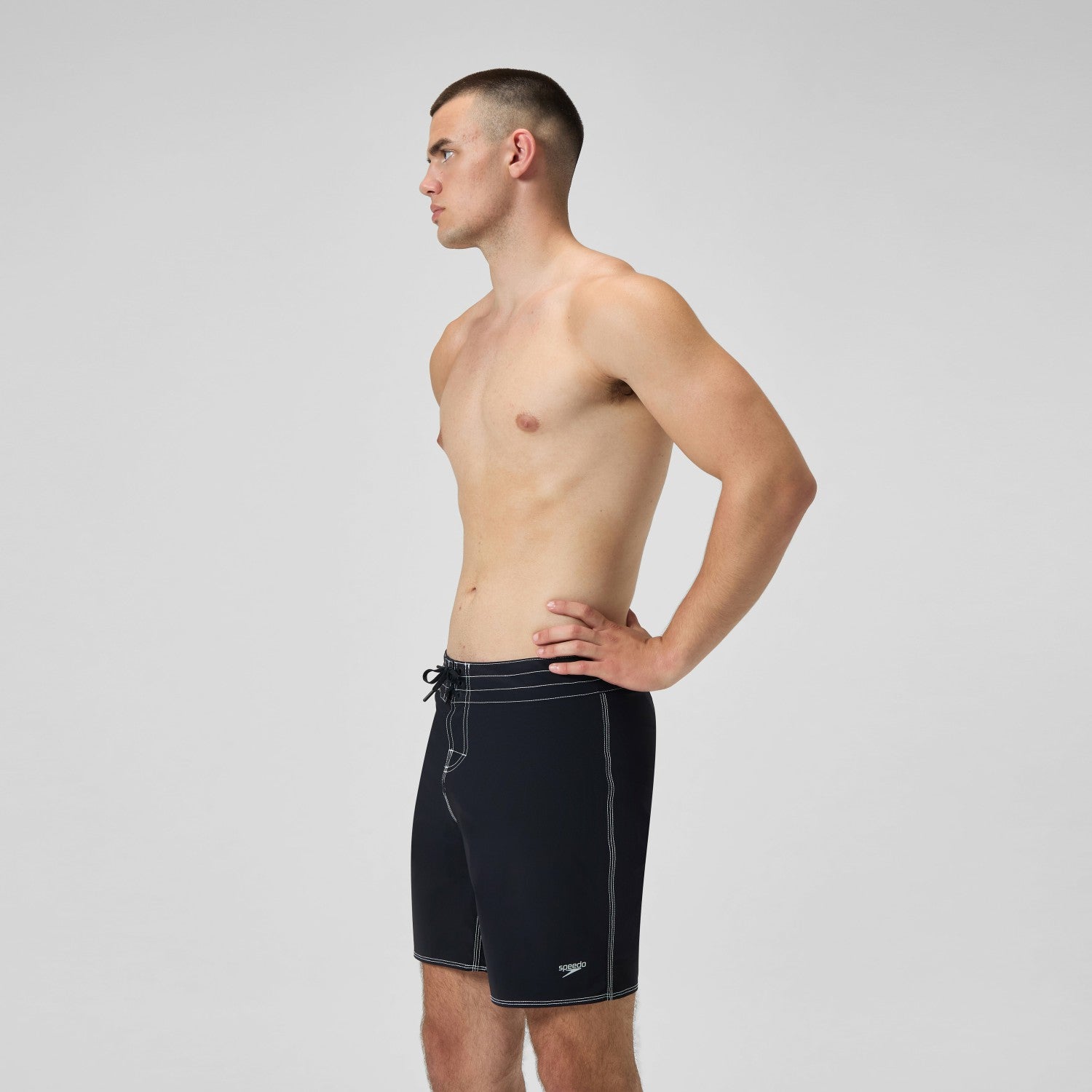 Lookout Solid Boardshorts Black/Dark Grey - Speedo