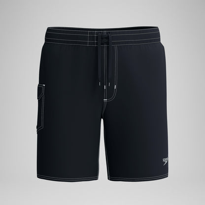 Lookout Solid Boardshorts Black/Dark Grey - Speedo