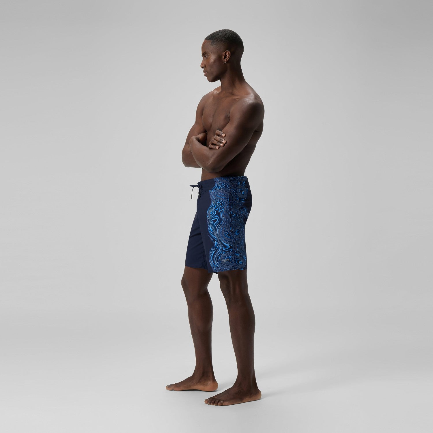 Lookout Printed Boardshorts Navy/Blue - Speedo